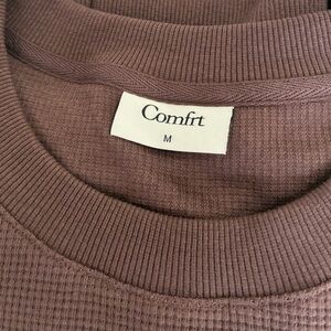 COMFRT Brown Ribbed Sweater